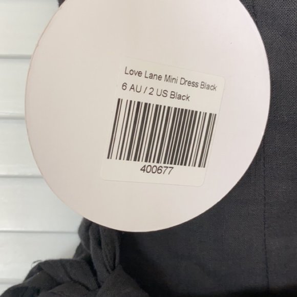 PRINCESS POLLY LOVE LANE MINI DRESS BLACK - Picture 5 of 5